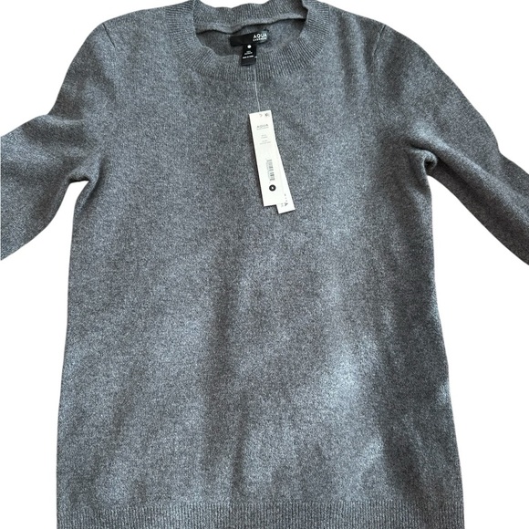 Agua Bloomingdale’s Gray Cashmere Women's Sweater - Picture 10 of 13